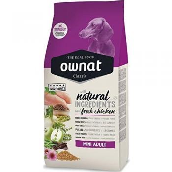 Ownat - Alimento Clásico para Perros Adultos Miniatura con Pollo 1,5 Kg