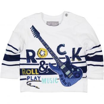 Bóboli 313007-1100, Camiseta de Manga Larga para Bebés, Blanco, 3M