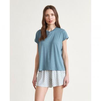 Pijama de mujer de punto de manga corta combinado