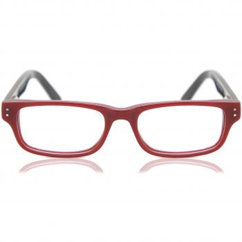 Square Full Rim Plastic Kids' Prescription Glasses Online Red Size 44 - Blue Light Block Available - SmartBuy Kids