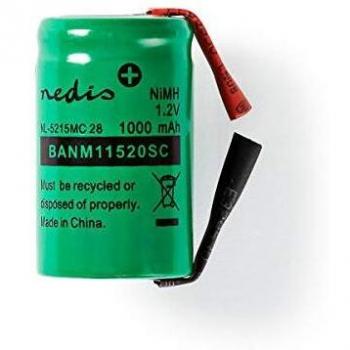 Rechargeable Ni-MH Battery Pack | 1.2V | 1000mAh | Pre-charged | Green