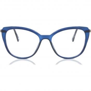 Cat Eye Full Rim Plastic Women's Prescription Glasses - Blue - Size 51 - Blue Light Block Available - SmartBuy Collection