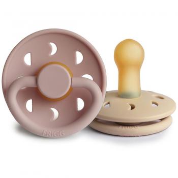 Mushie Kit Chupete Frigg Moon Phase Látex 6-18m Beige Rosa 2uds