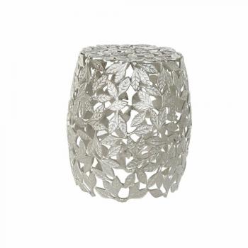 Mesa auxiliar DKD Home Decor Aluminio Hojas 40 x 40 x 45 cm