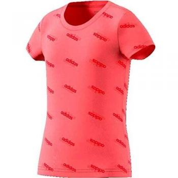 adidas YG FAV T Camiseta, Niñas, Rosglo/Rosbas, L