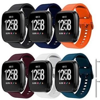 TOPsic Correa Fitbit Versa 2/Versa Lite/Versa, 22mm Pulsera Reemplazo de Silicona Suave Deportiva Bandas Correa para Fitbit Versa/Versa Lite/Versa 2