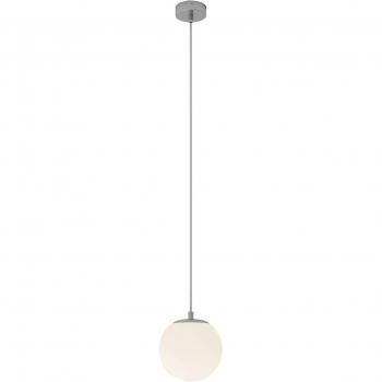 Lámpara colgante Bidolo de cristal cromo Ø 15 cm IP44