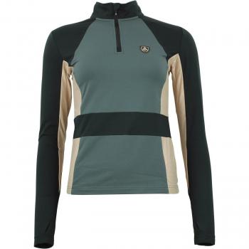 Peak Mountain Women's 1st Skin Zip T-Shirt