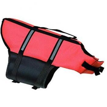 Chaleco salvavidas para perros Flamingo, naranja - Talla S