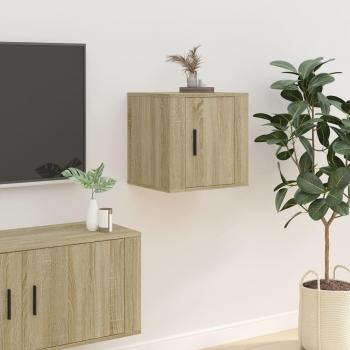 Soporte de pared de roble Sonoma para TV 40x34,5x40 cm