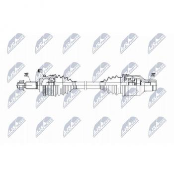 Árbol de transmisión NTY NPW-SU-052 Semiaste Antriebswelle