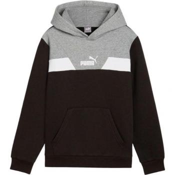 Sudadera Puma Power Colorblock Hoodie para niño en color negro