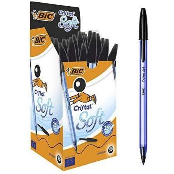 BIC Cristal Soft Bolígrafos de Punta Media