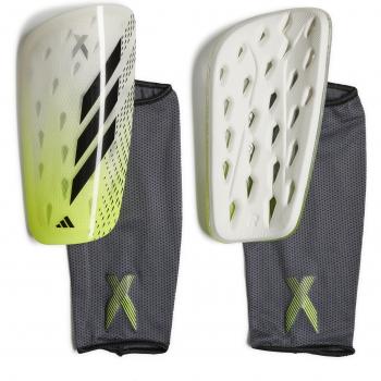 Espinilleras Adidas X League - Espinilleras de fútbol, diseño ligero, protección en la parte frontal, material EVA para mayor comodidad, sistema de ajuste con tiras elásticas