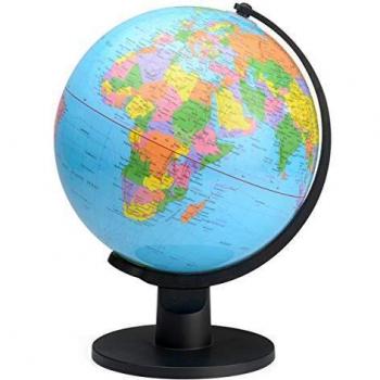 Toyrific-Kids World Globe, Educativo con Soporte, 25 cm, Multicolor,