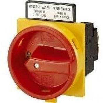 Eaton P1-25/EA/SVB/N Lockable Front-Mounted Maintenance Switch, 3P+N, 25A, Red, IP65