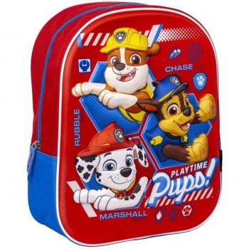 MOCHILA INFANTIL 3D PATRULLA CANINA CON DISEÑO DE LOS PERSONAJES DE LA SERIE PAW PATROL