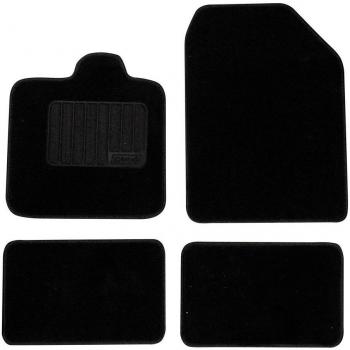 SUMEX Matmoq8 - Alfombra Moqueta 450G Negra, 4 Piezas, Modelo 8