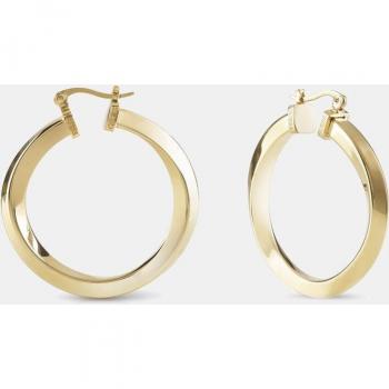 Pendientes Guess mujer HOOPS DON'T LIE JUBE01484JWYGT-U aros acero inoxidable dorado lisos
