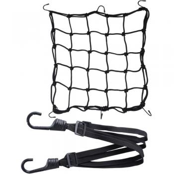Pack 2 red de equipajes carga moto casco elstica 4040cm correa de casco cuerda moto motocicleta bicicleta 60cm color negro