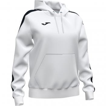 Sudadera con capucha Joma Championship IV para mujer en color blanco y negro