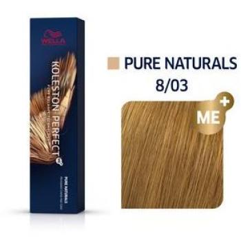 Wella Koleston Perfect ME+ 8/03 Light Blonde Natural Gold Permanent Hair Dye 60ml