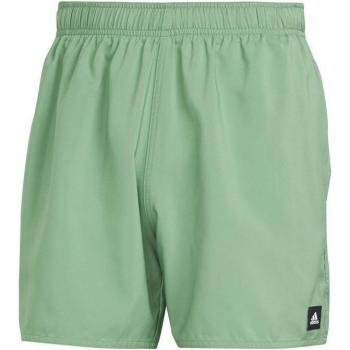 Pantalón de natación adidas Solid CLX Short-Length verde para hombre, talla L