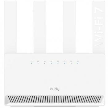 Router Mesh Cudy BE3600 Wi-Fi 7 Gigabit, Doble Banda, 4 Puertos Gigabit, Procesador Quad Core 2.0 GHz, 4 Antenas, Soporte VPN y Control en la Nube