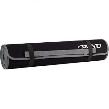 Avento 180x60 cm Black Neoprene Anti-Slip Fitness Mat