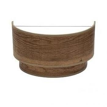 Aplique Doble Smile 1xe27 Madera Oscura 17x30x15 Cm - Diseño Moderno