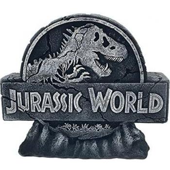 Jurassic World- Hucha de Resina, Ahorros,Figura Jurassic World, Color Negro, Producto Oficial (CyP Brands