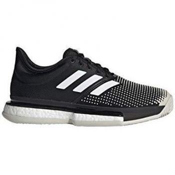 Adidas Solecourt Boost W Clay, Zapatillas de Deporte para Mujer, Negro