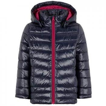 NAME IT Chaqueta acolchada ligera para niñas. Azul oscuro
