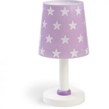 Lámpara de mesa infantil Stars Estrellas Malva E14
