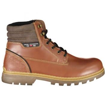 Carrera Elegant Lace-Up Boots with Contrast Details - EU45/US12