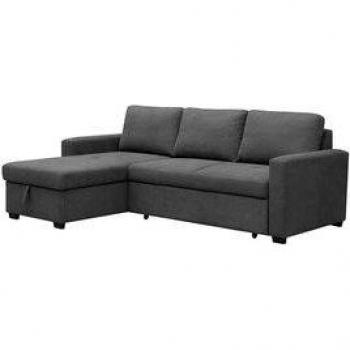 Sofá Chaiselongue Paton 3 Plazas Convertible en Cama con Arcón Marengo 93x229x153 cm