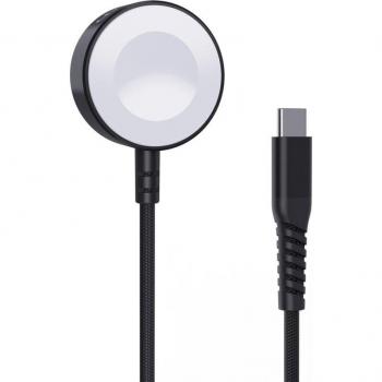 Cargador Inalámbrico Choetech T319 MFI de 5W para Apple Watch con Cable USB-C - Negro