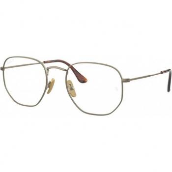 Ray-Ban RX8148V 1222 Men's Geometric Gold Eyeglasses