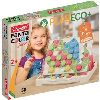 Quercetti Playeco Fantacolor Junior 58 Piezas - Tipo de producto: Juego educativo, características: incluye 58 piezas, diseño ecológico, fomenta la creatividad y la motricidad fina en niños