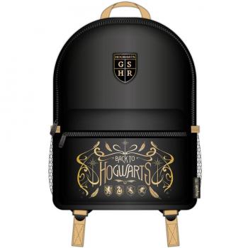Mochila Harry Potter negro y beige de Hogwarts