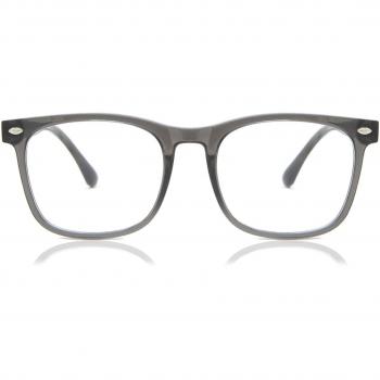 Cuadrado Montuta completa Plastico Grises Armazones para Hombre - Gafas Anti-Azules - SmartBuy Collection