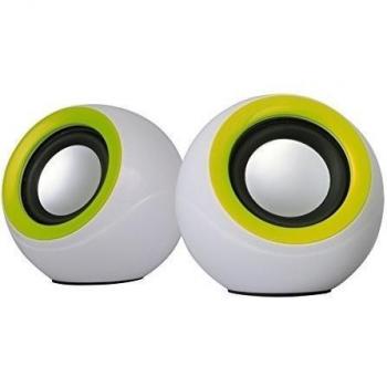 OMEGA ALTAVOCES PC 2.0 2X5W RMS USB BLANCO-VERDE