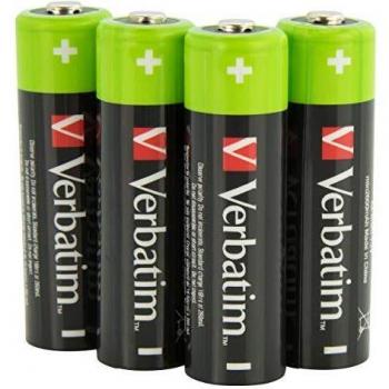 Verbatim - Pilas Recargables AA 4 Pack/HR6