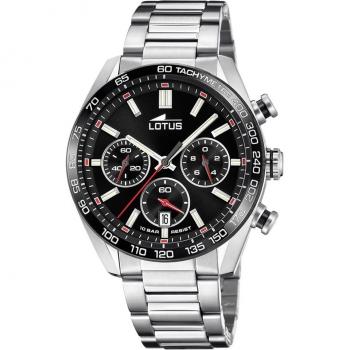 Reloj de Hombre Lotus Chrono con Esfera Negra 18916/6