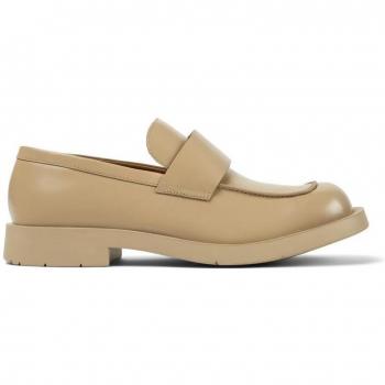 Camperlab Unisex Beige Leather Loafers Size 43