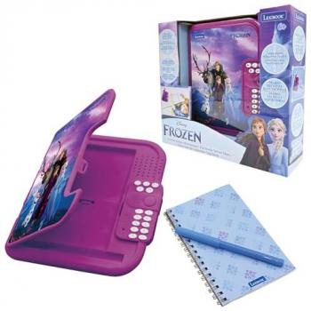 Diario Electrónico Secreto de Frozen con Cuaderno Interactivo, Contraseña y Efectos de Sonido, Color Morado/Azul