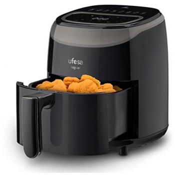 Ufesa Jaguar Freidora de Aire sin Aceite 3.5L, 8 Programas, 1200W, Digital, Temporizador, Temperatura 80ºC - 200ºC, Sin BPA ni PFOA,