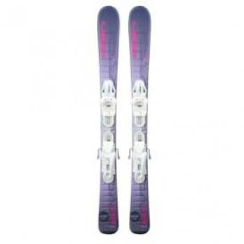 Esquís Alpinos Junior Elan Sky Shift+el 4.5 púrpura niña talla 80 morado