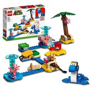 LEGO 71398 Super Mario Dorrie’s Beachfront Expansion Set, Buildable Game with Crab Figure, Toy for Kids 6 Years Old