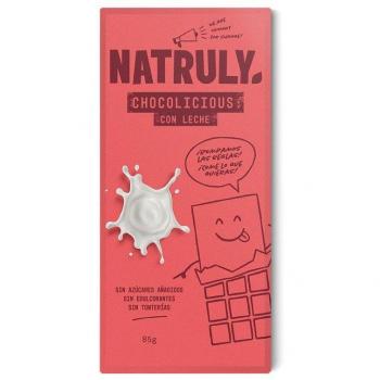 Natruly Chocolate con Leche Sin Azúcar 85g